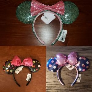 Minnie Mouse Ears set of 3